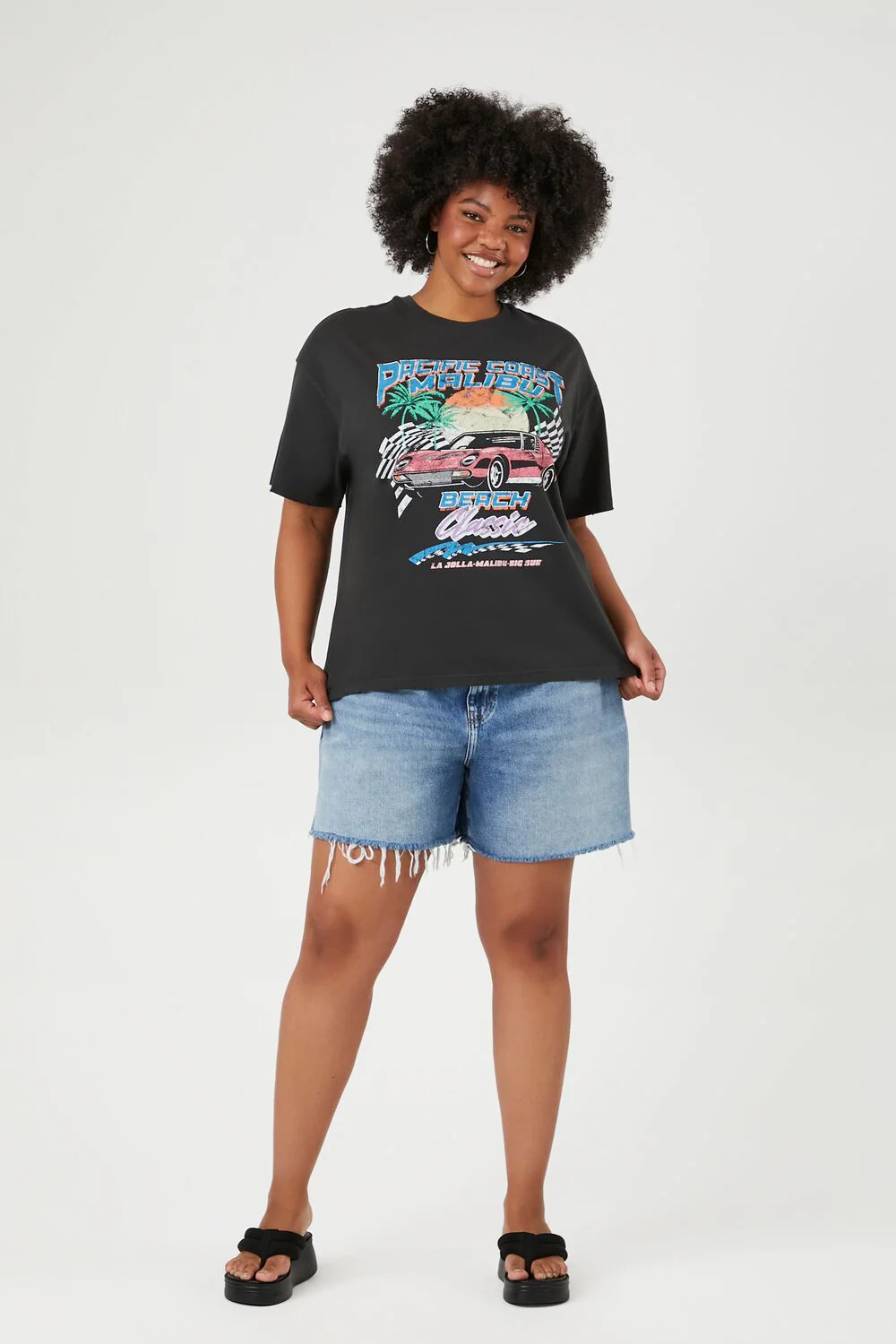 Plus Size Malibu Beach Graphic Tee - Image 4