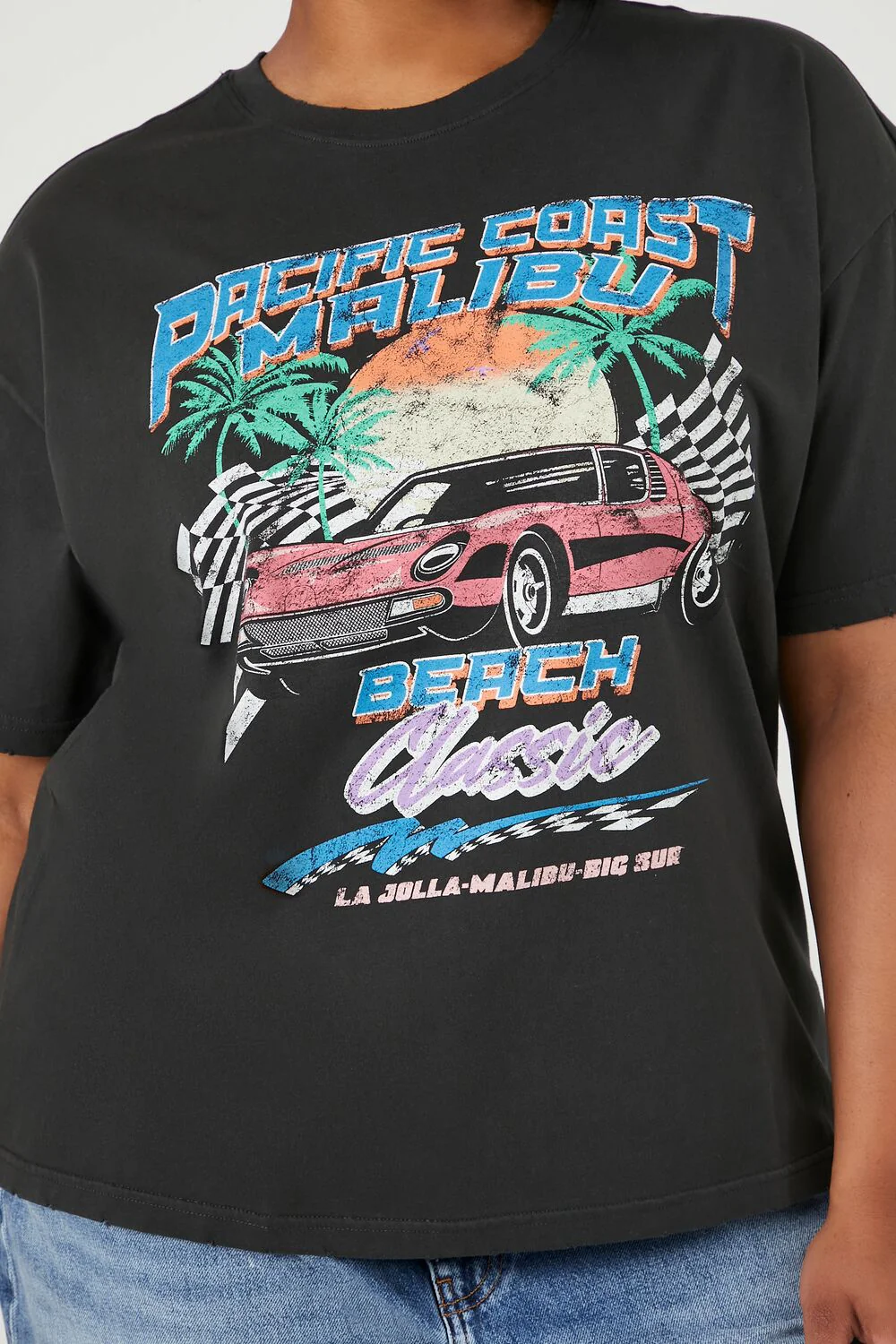 Plus Size Malibu Beach Graphic Tee - Image 5