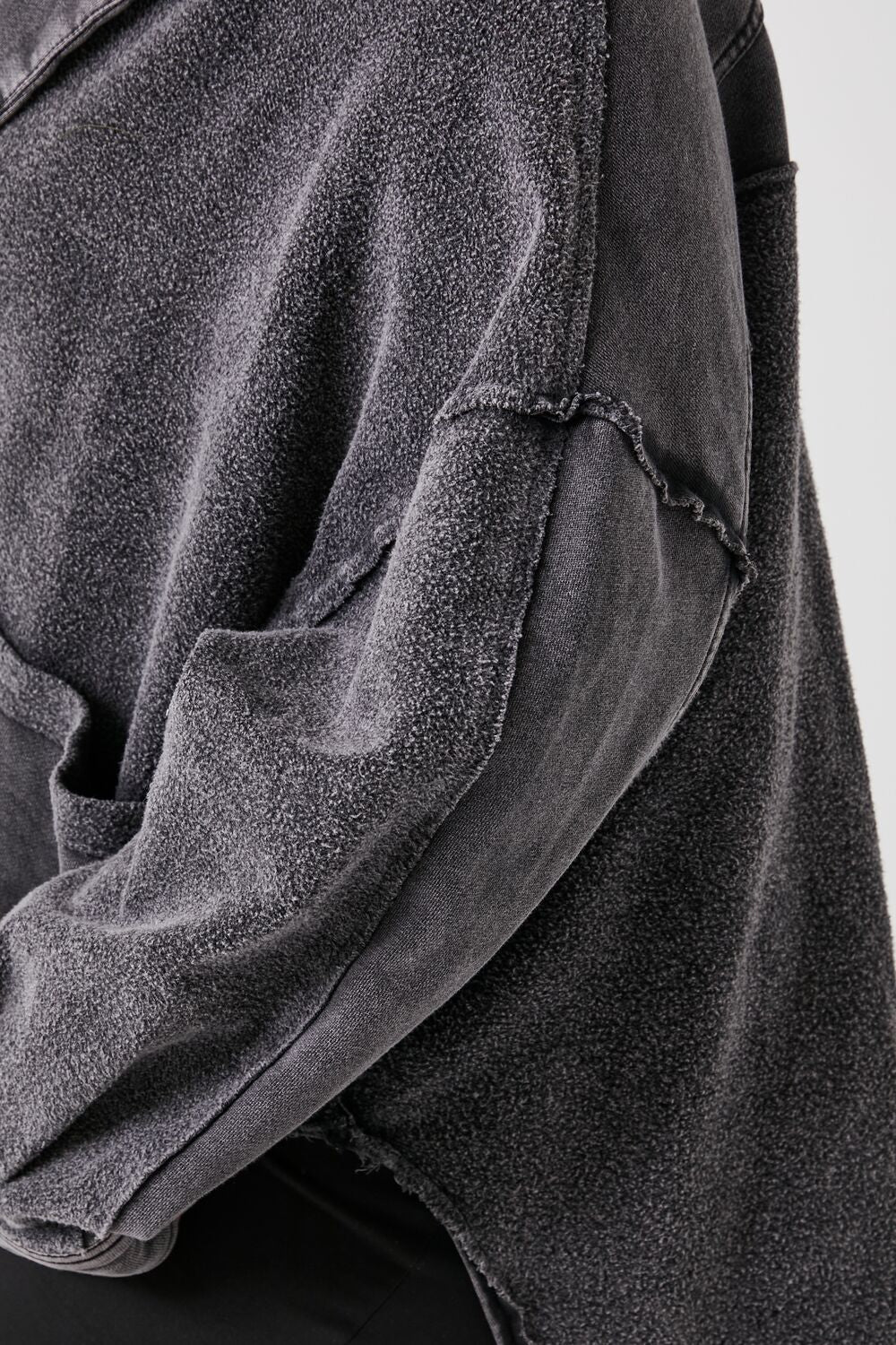 Plus Size French Terry Shacket - Image 5