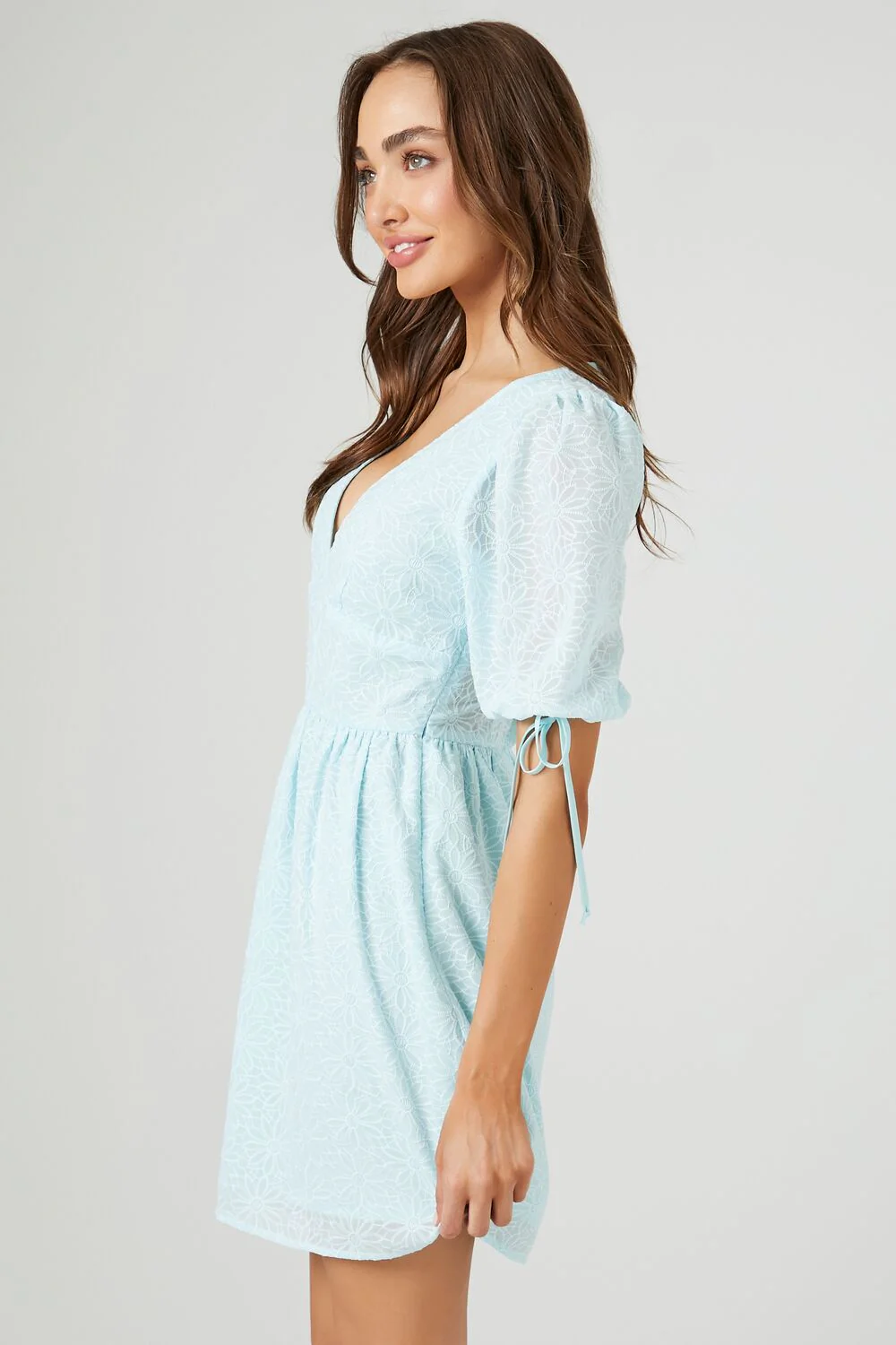 Floral Puff-Sleeve Dress - Image 2