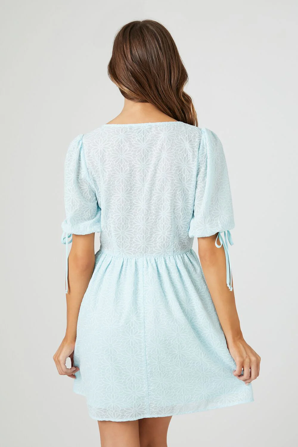 Floral Puff-Sleeve Dress - Image 3