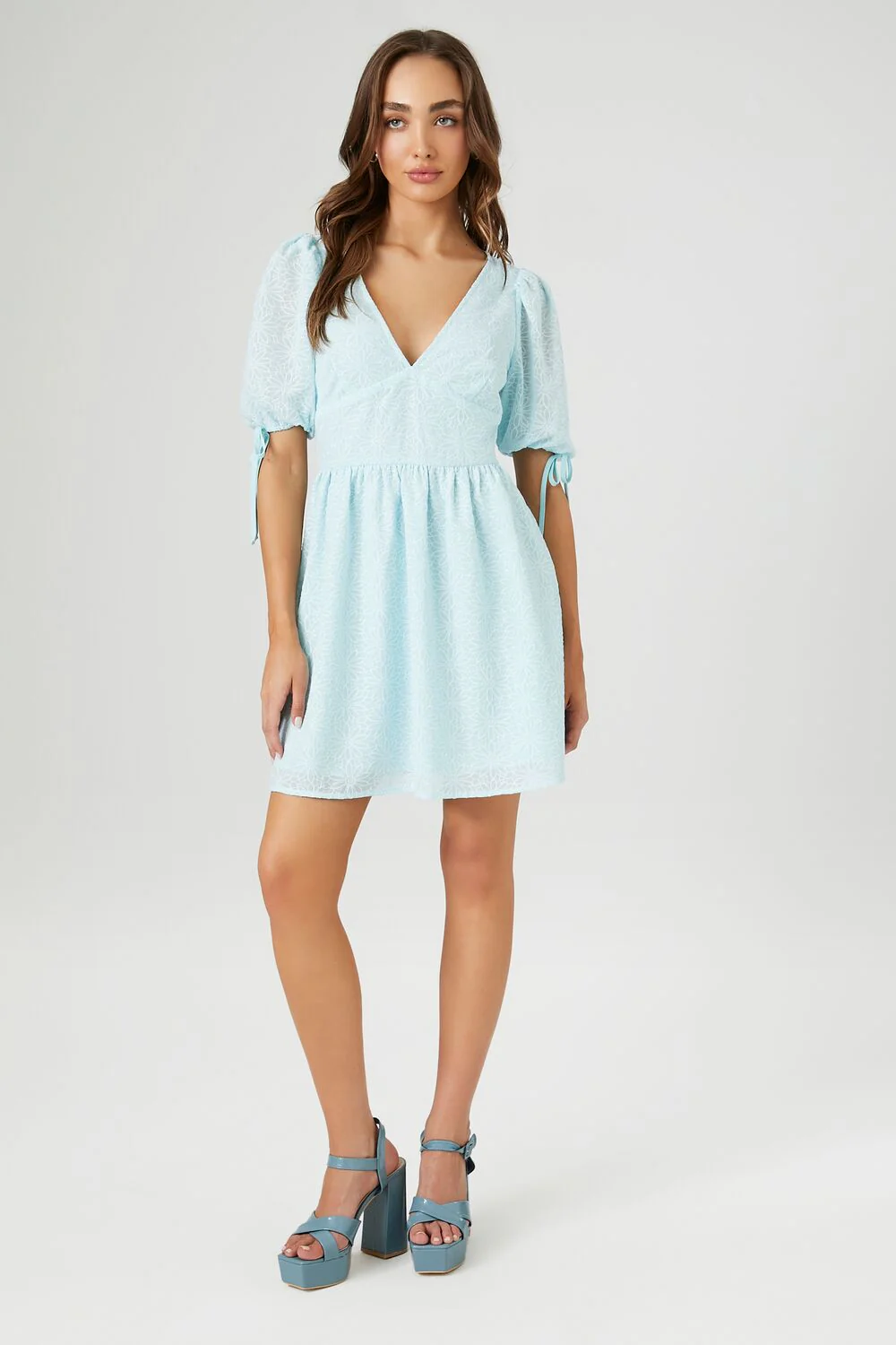 Floral Puff-Sleeve Dress - Image 4