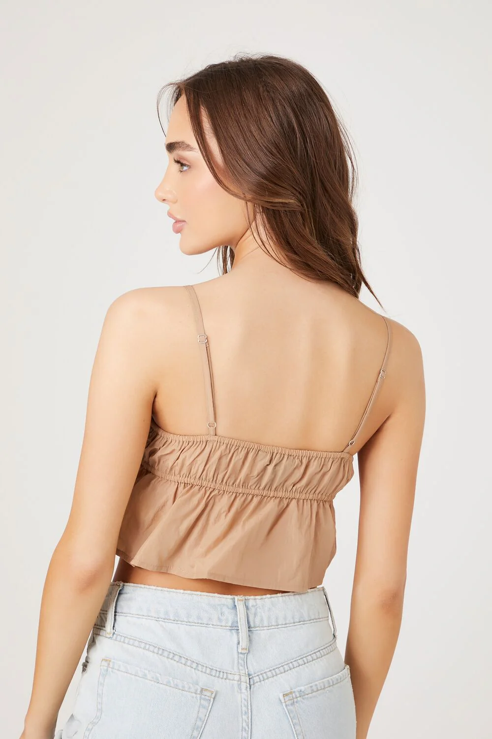 Peplum Cropped Cami - Image 3