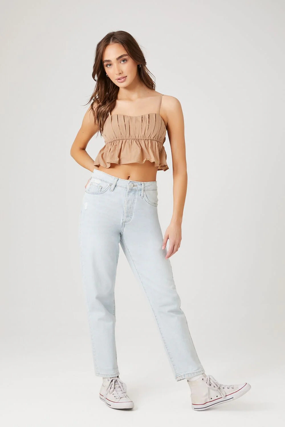 Peplum Cropped Cami - Image 4