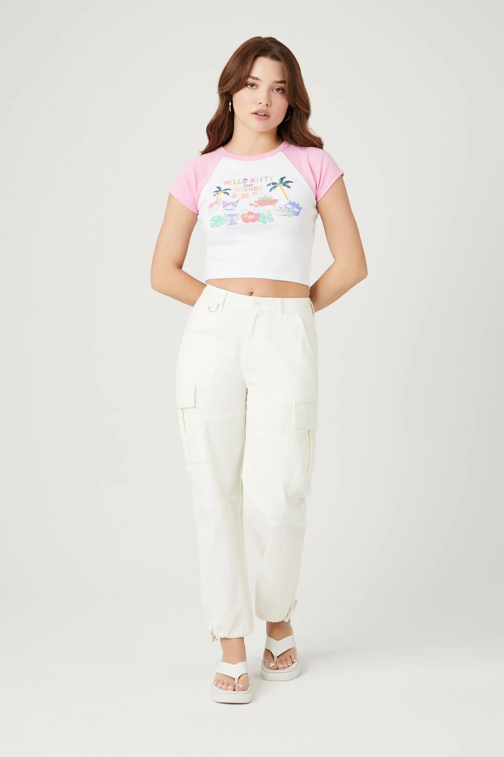 Hello Kitty Raglan Baby Tee - Image 4