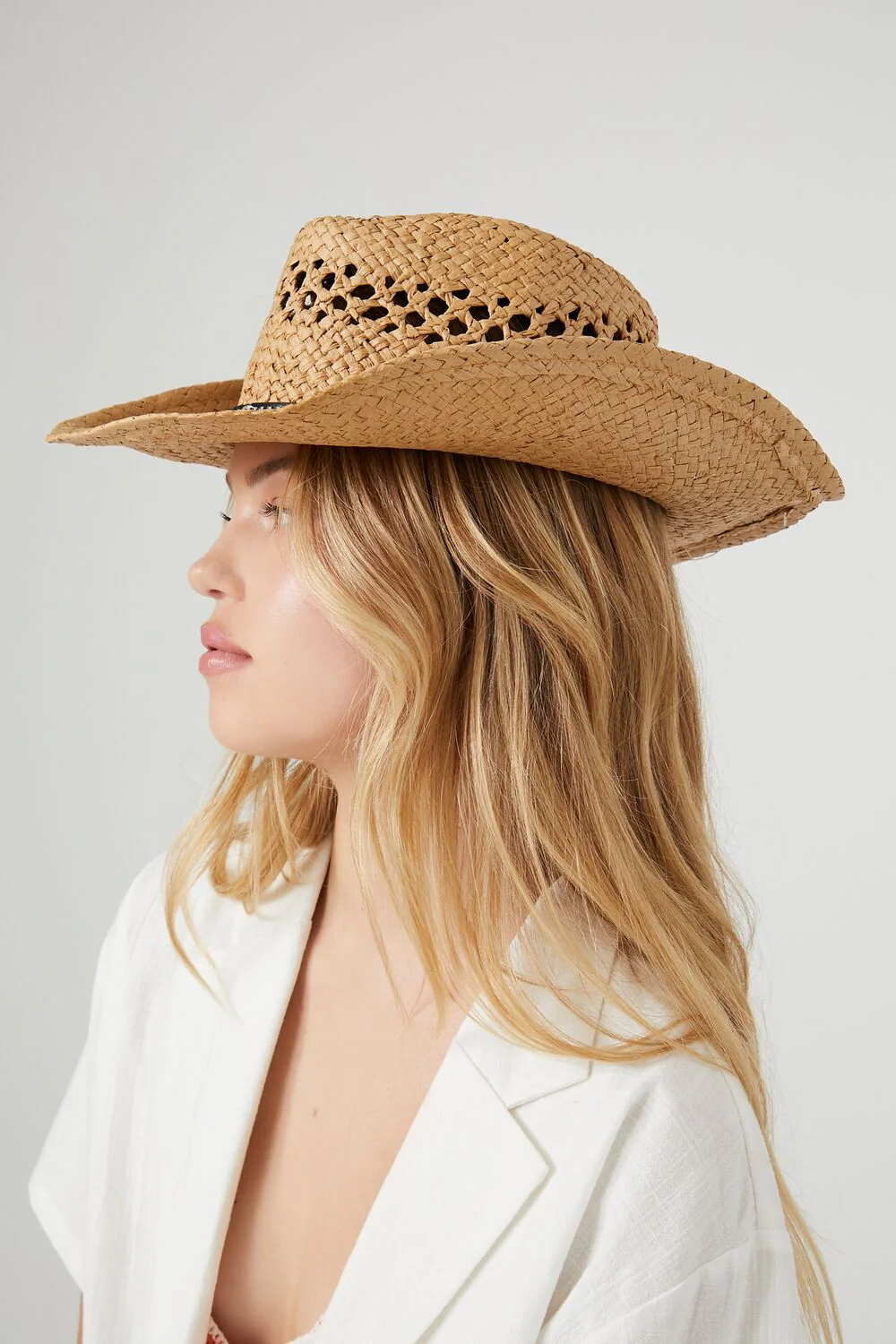 Studded-Trim Cowboy Hat - Image 2