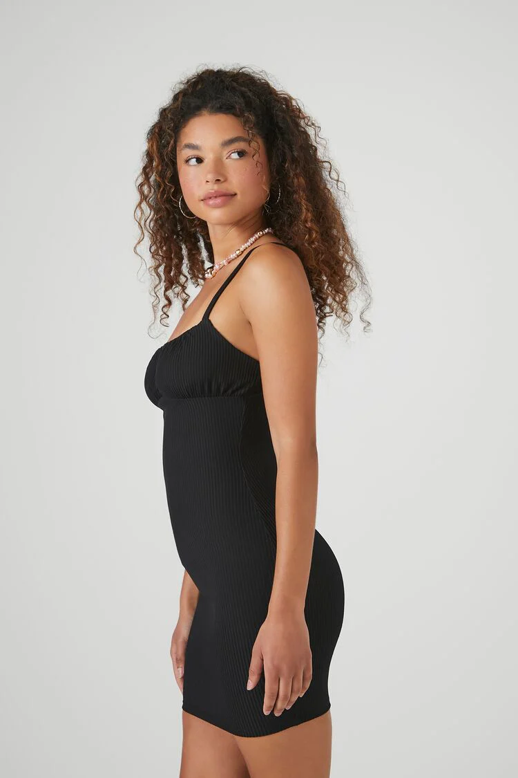 Ribbed Knit Bodycon Midi Dress - Image 2