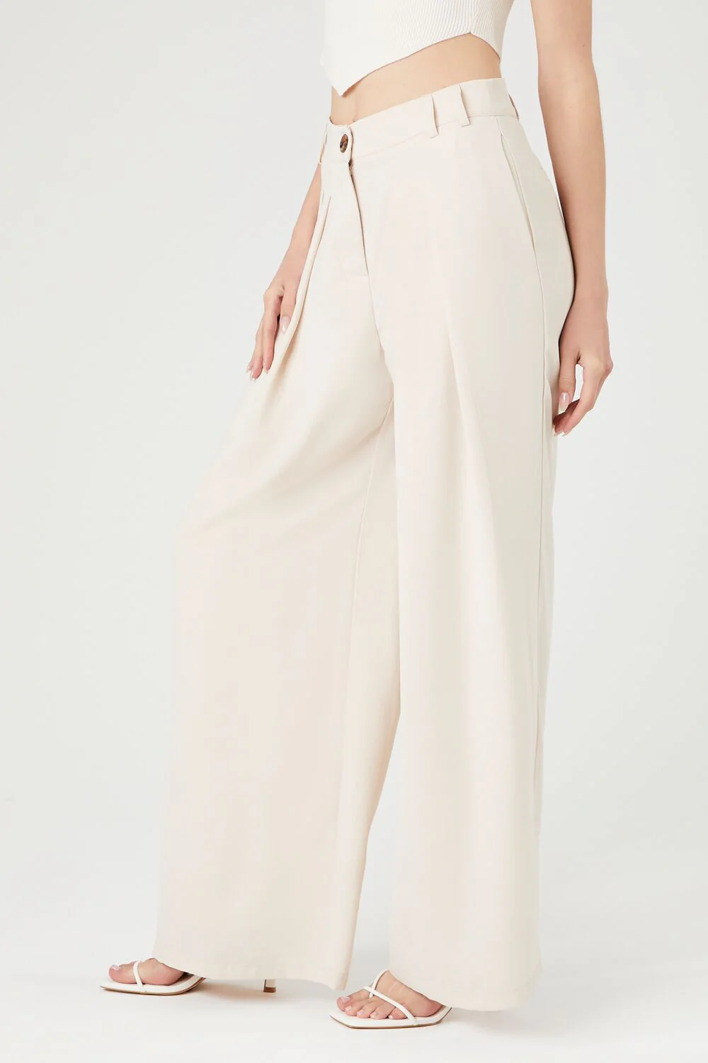 Crepe High-Rise Wide-Leg Pants - Image 3