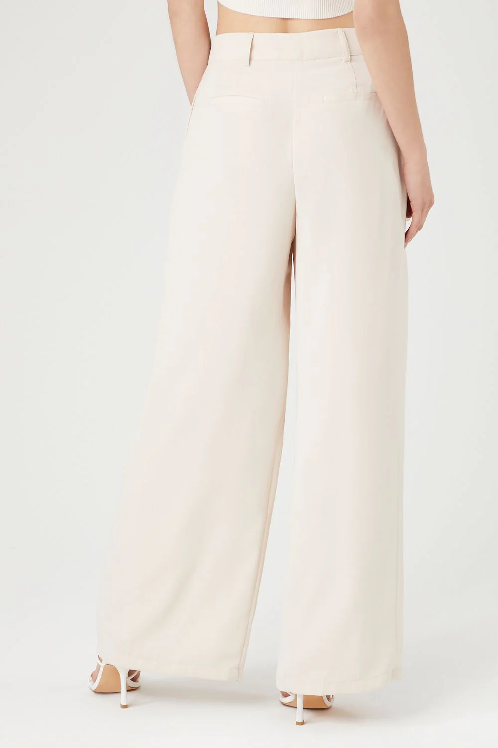 Crepe High-Rise Wide-Leg Pants - Image 4