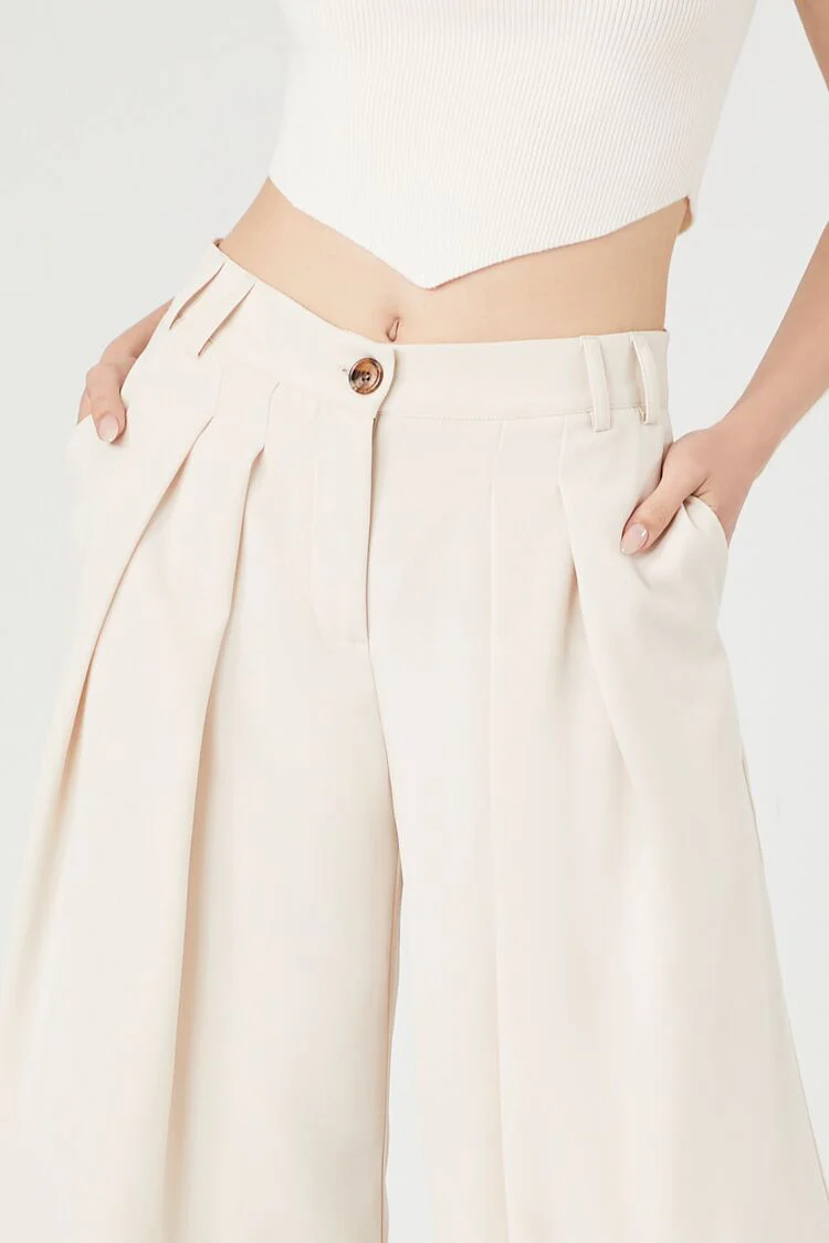 Crepe High-Rise Wide-Leg Pants - Image 5