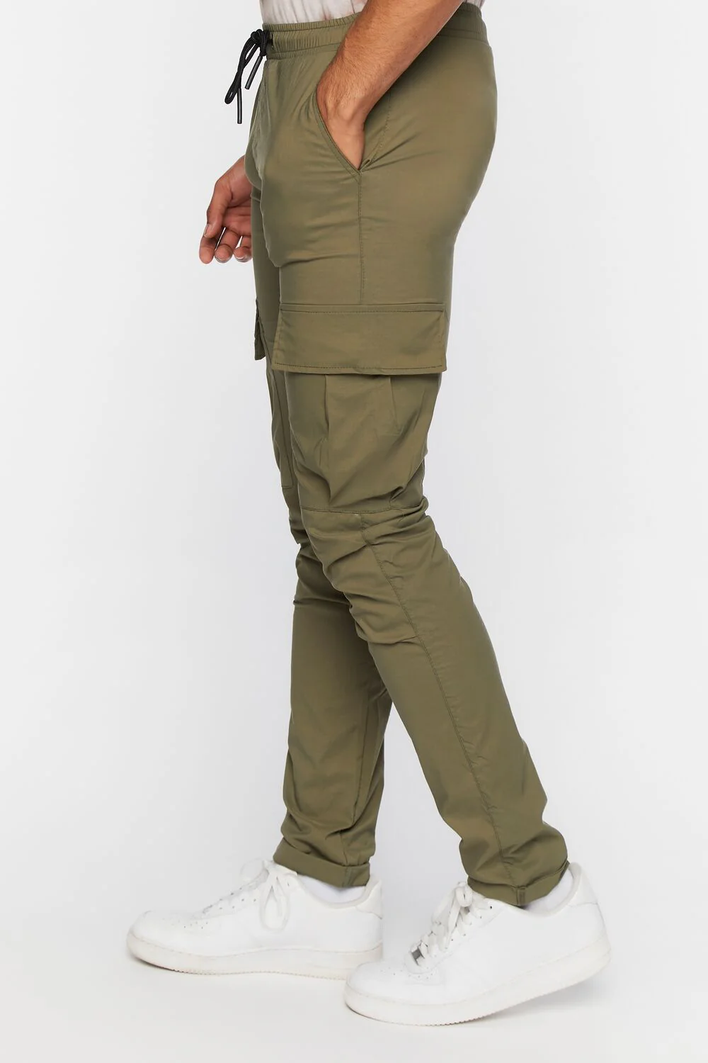 Drawstring Skinny Utility Pants - Image 3