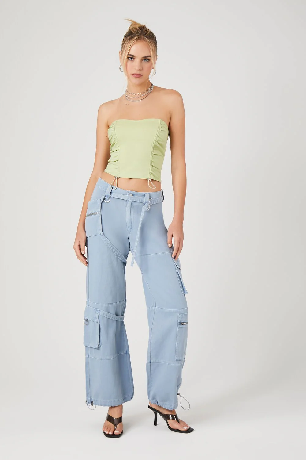 Toggle Drawstring Tube Top - Image 9