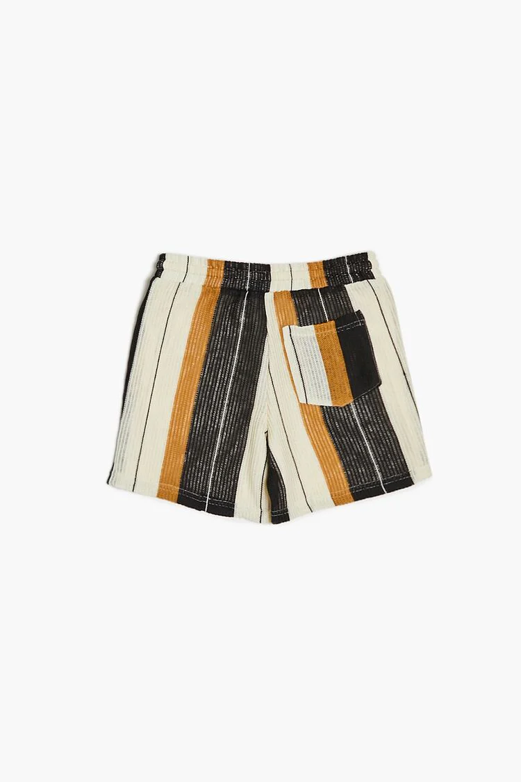 Kids Striped Drawstring Shorts (Girls + Boys) - Image 2