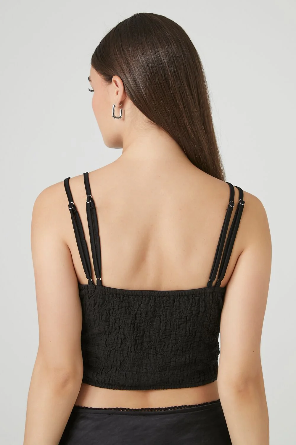 Crinkled O-Ring Cropped Cami - Image 8