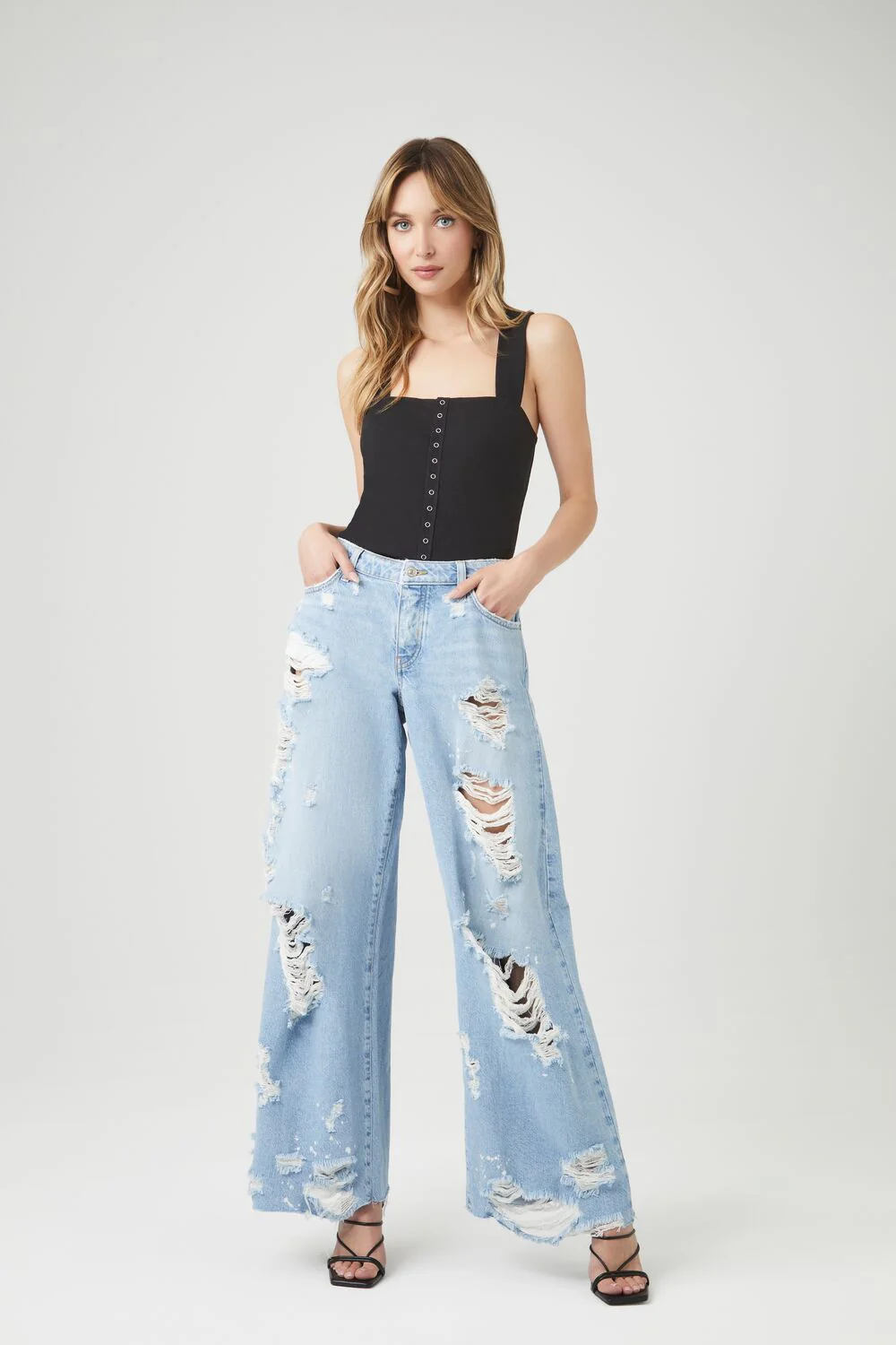 Button-Front Tank Top - Image 4