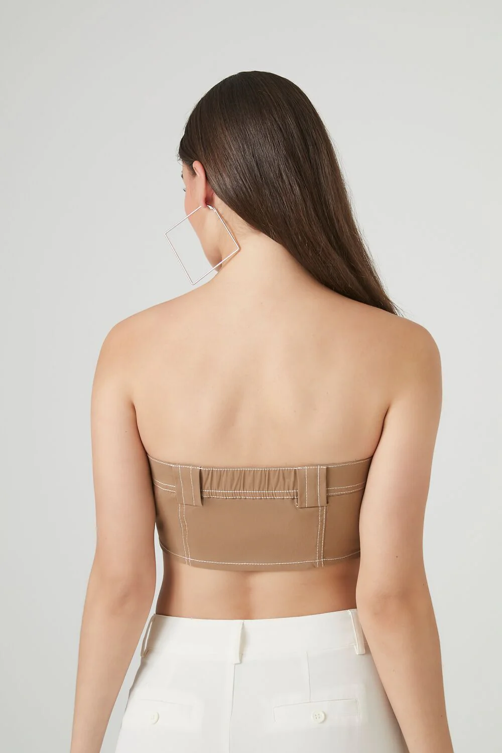 Super Cropped Button-Front Tube Top - Image 7