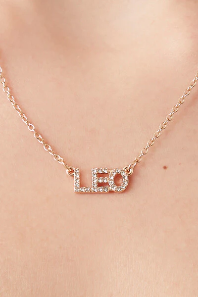 Rhinestone Astrology Pendant Necklace - Image 2