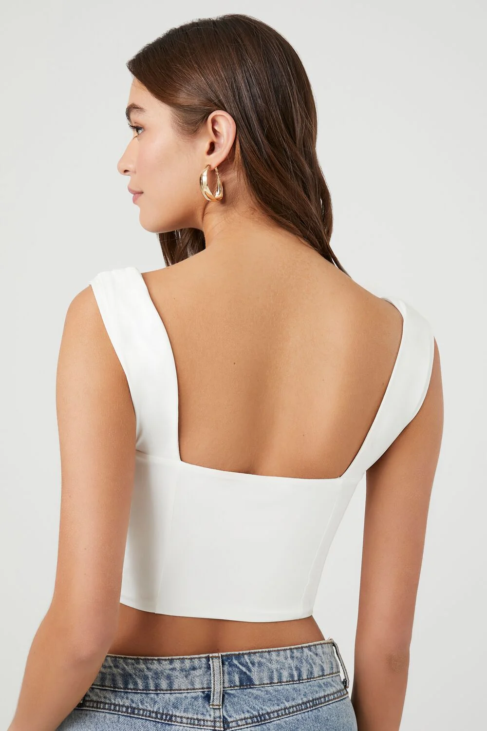 Drawstring Cropped Tank Top - Image 3
