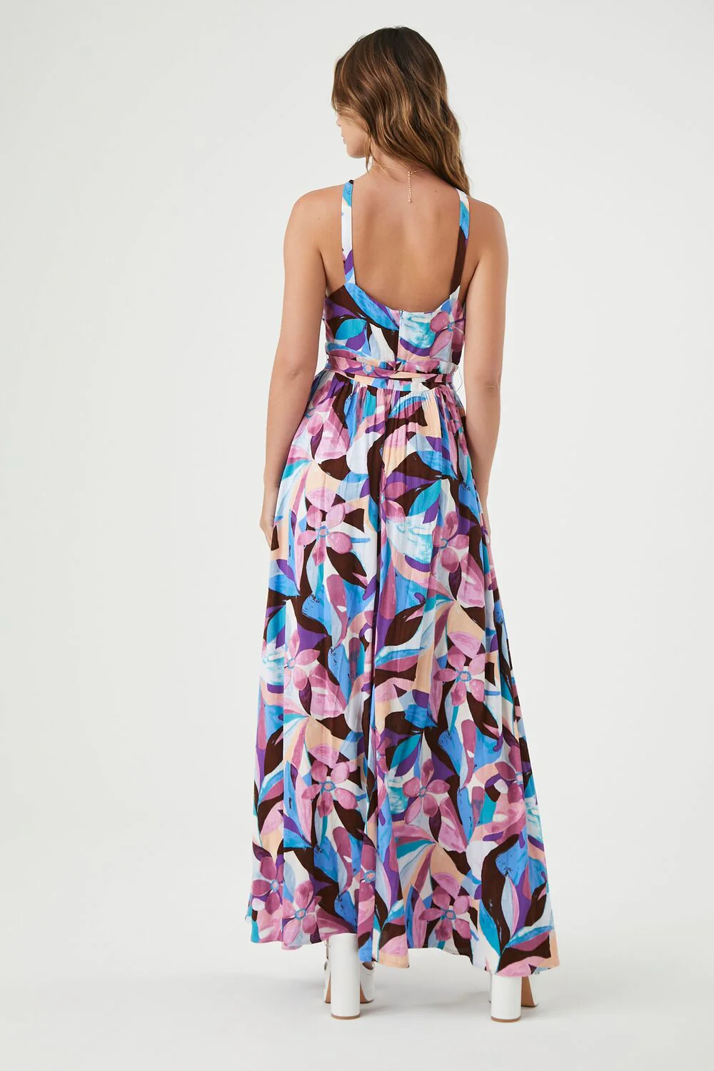 Abstract Print Maxi Dress - Image 3