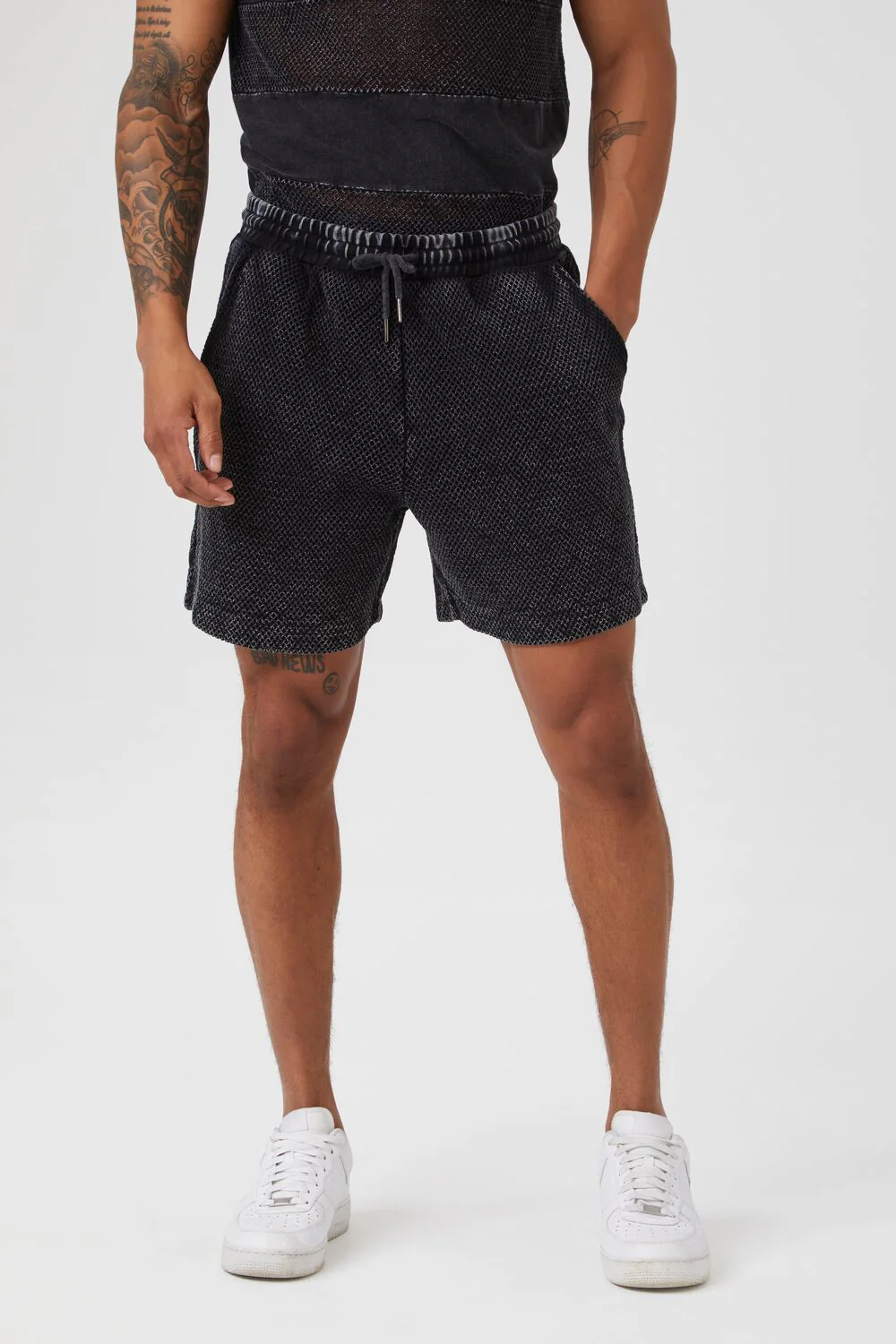 Mesh Drawstring Shorts - Image 2