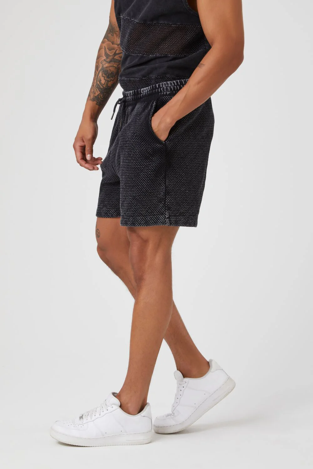 Mesh Drawstring Shorts - Image 3