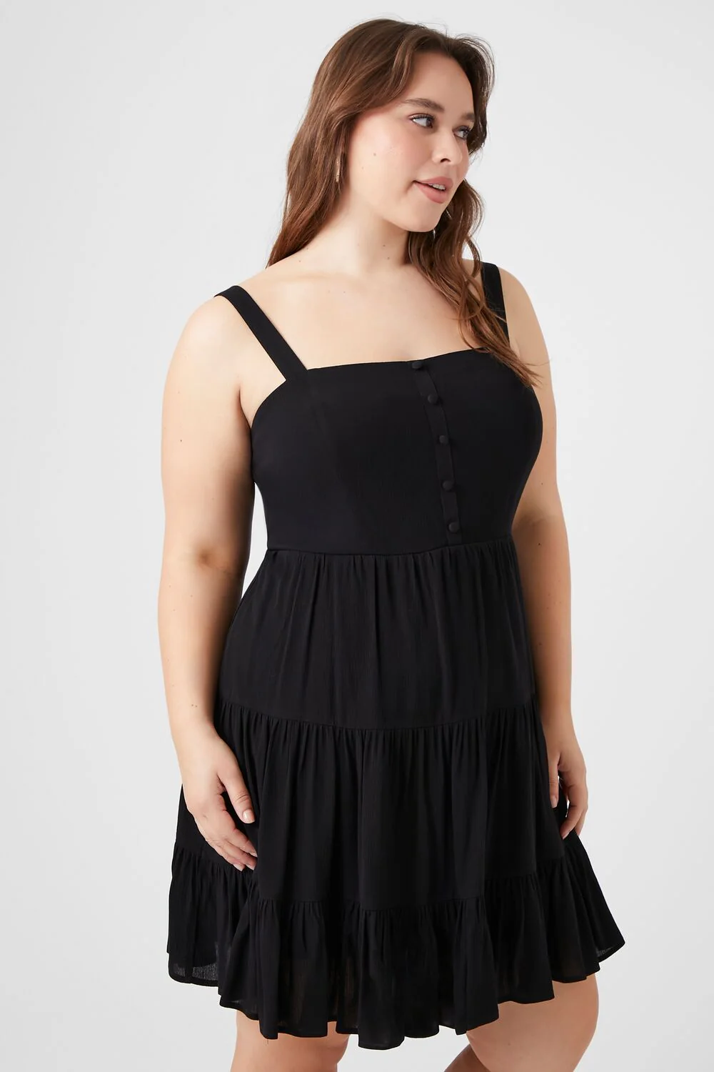 Plus Size Tiered Fit & Flare Dress - Image 2