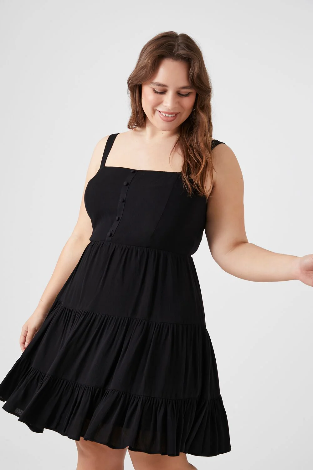 Plus Size Tiered Fit & Flare Dress - Image 4