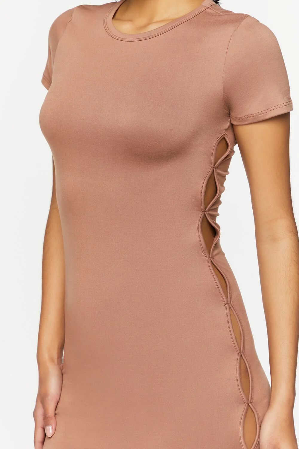 Short-Sleeve Cutout Mini Dress - Image 10