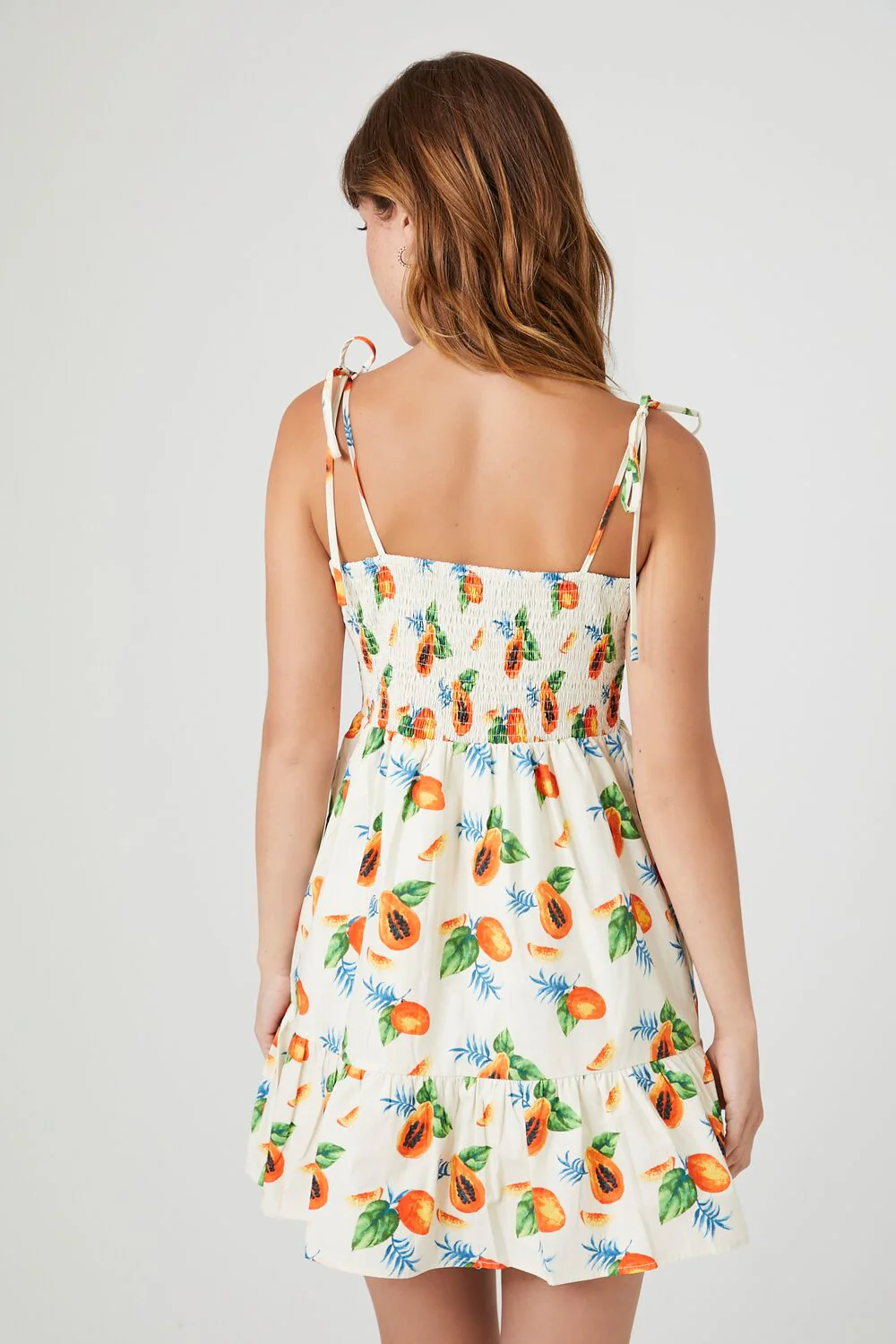 Tropical Fruit Print Mini Dress - Image 3