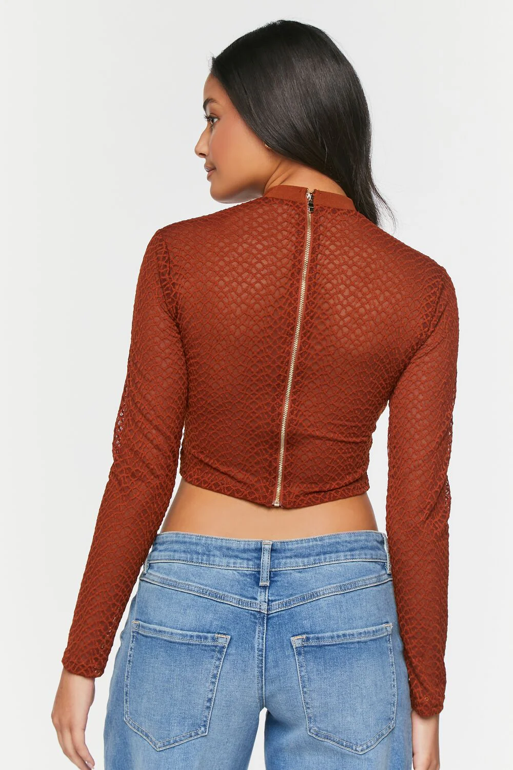 Netted Mesh Bustier Top - Image 3