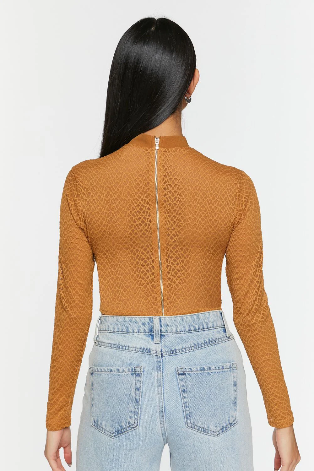 Netted Mesh Bustier Top - Image 8