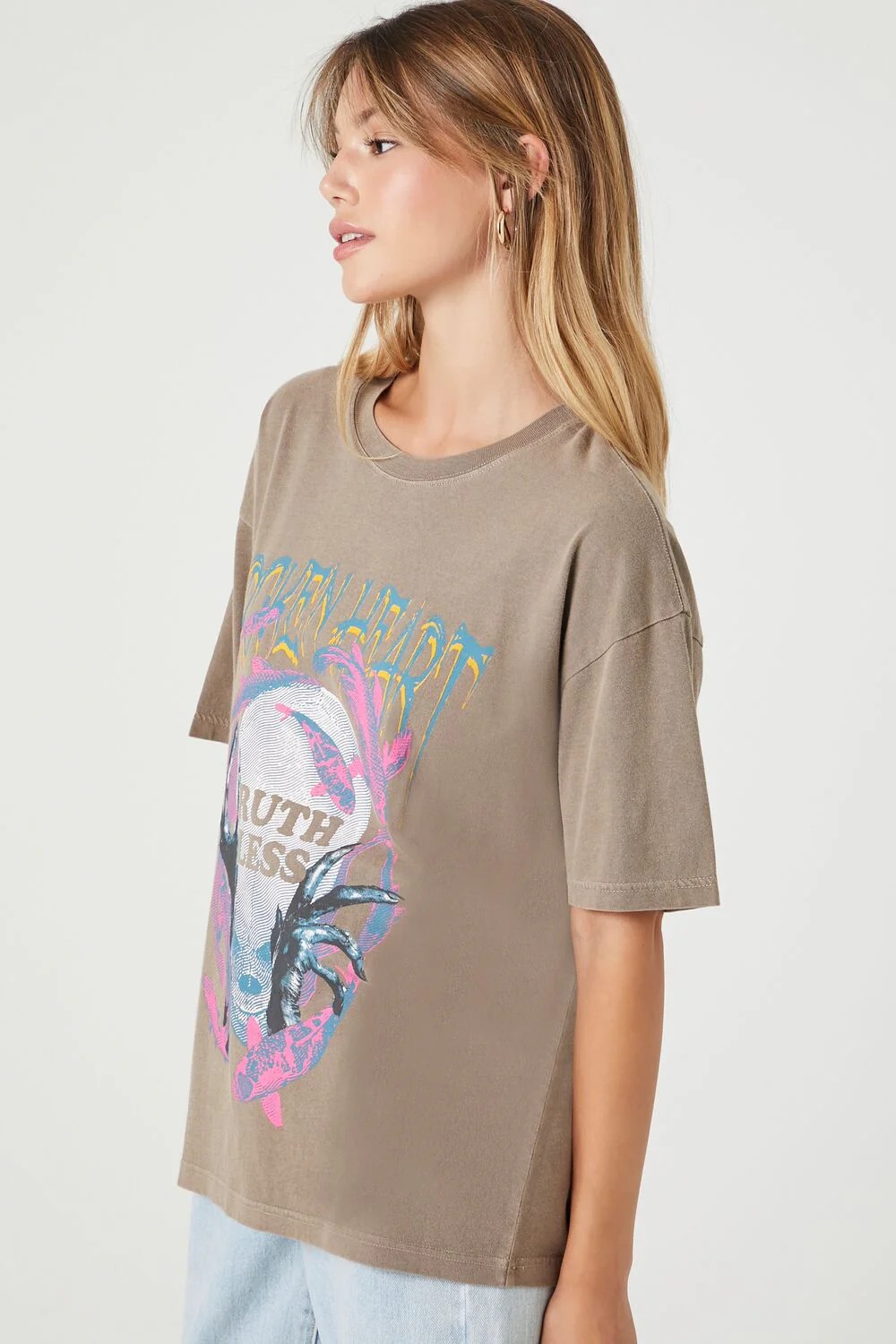 Broken Heart Oversized Graphic Tee - Image 2