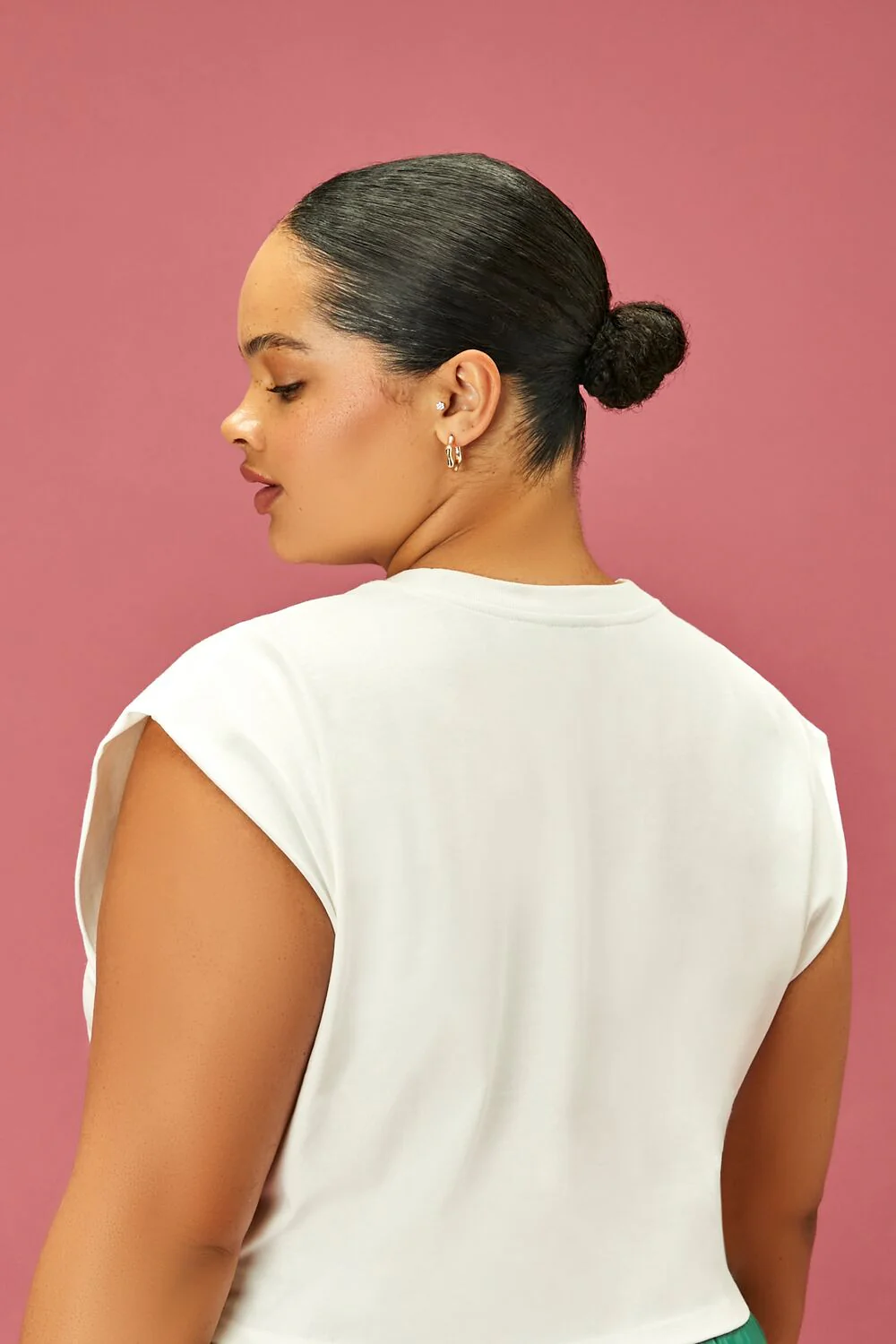 Plus Size Reebok Graphic Crop Top - Image 3