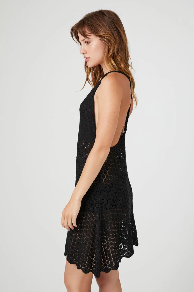 Crochet Y-Back Mini Dress - Image 7