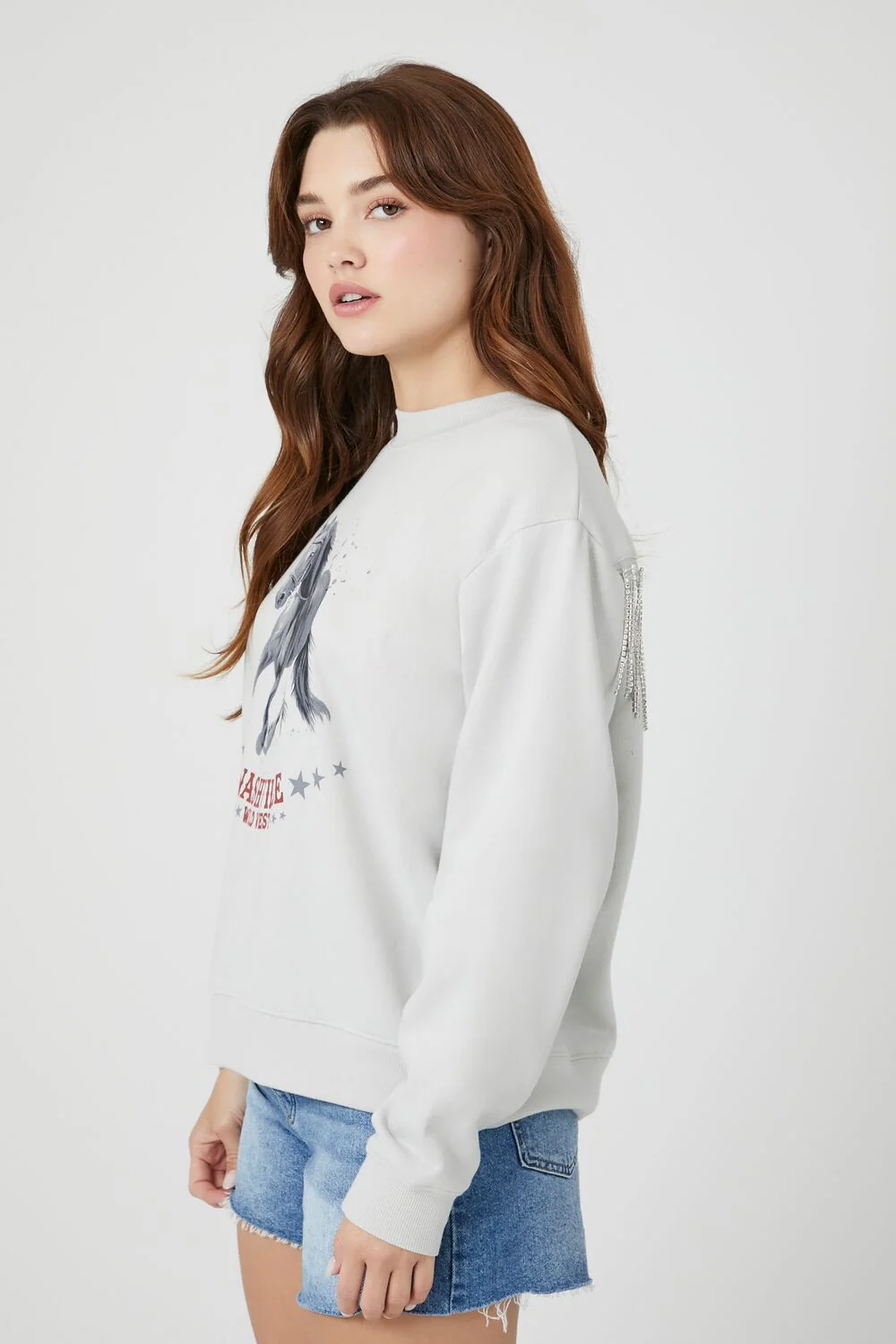Nashville Graphic Fringe Pullover - Image 2