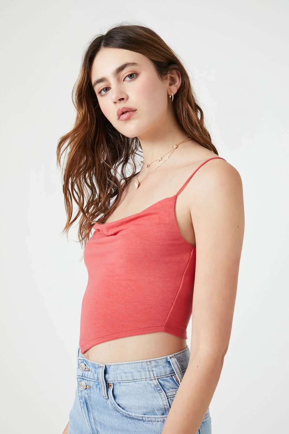 Cropped Cowl Cami - Image 2