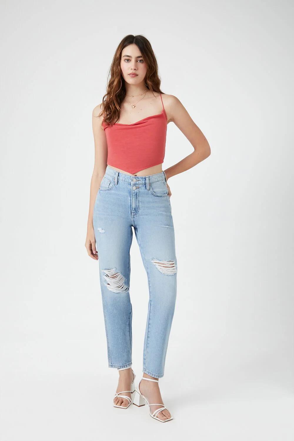 Cropped Cowl Cami - Image 4
