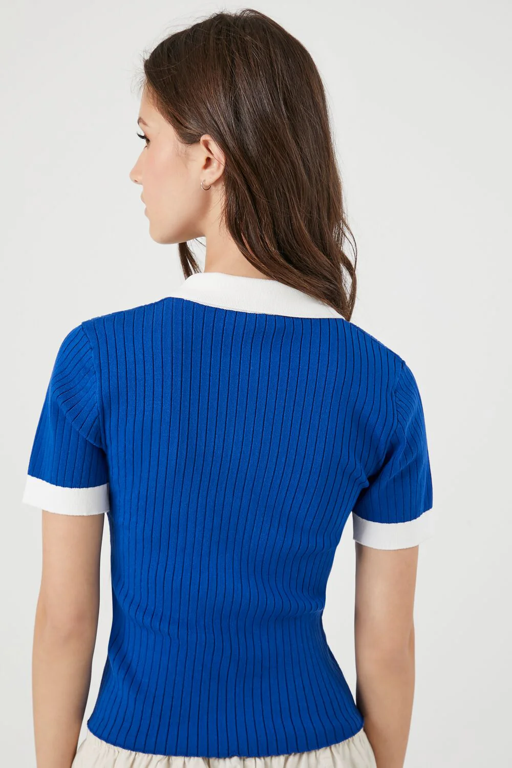 Sweater-Knit Polo Shirt - Image 3