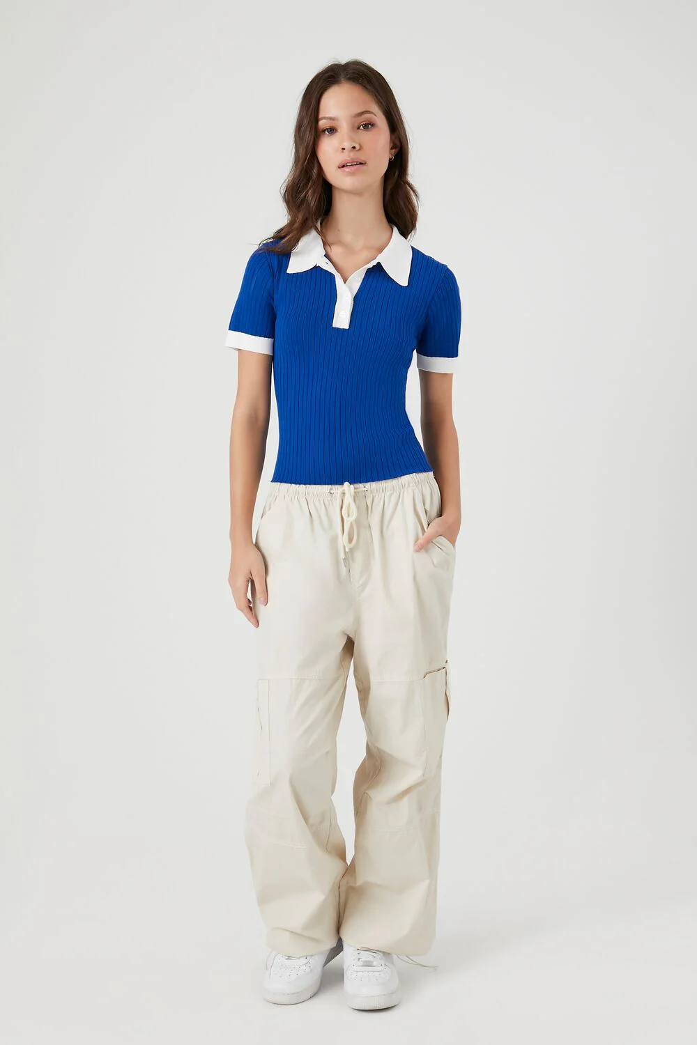 Sweater-Knit Polo Shirt - Image 4