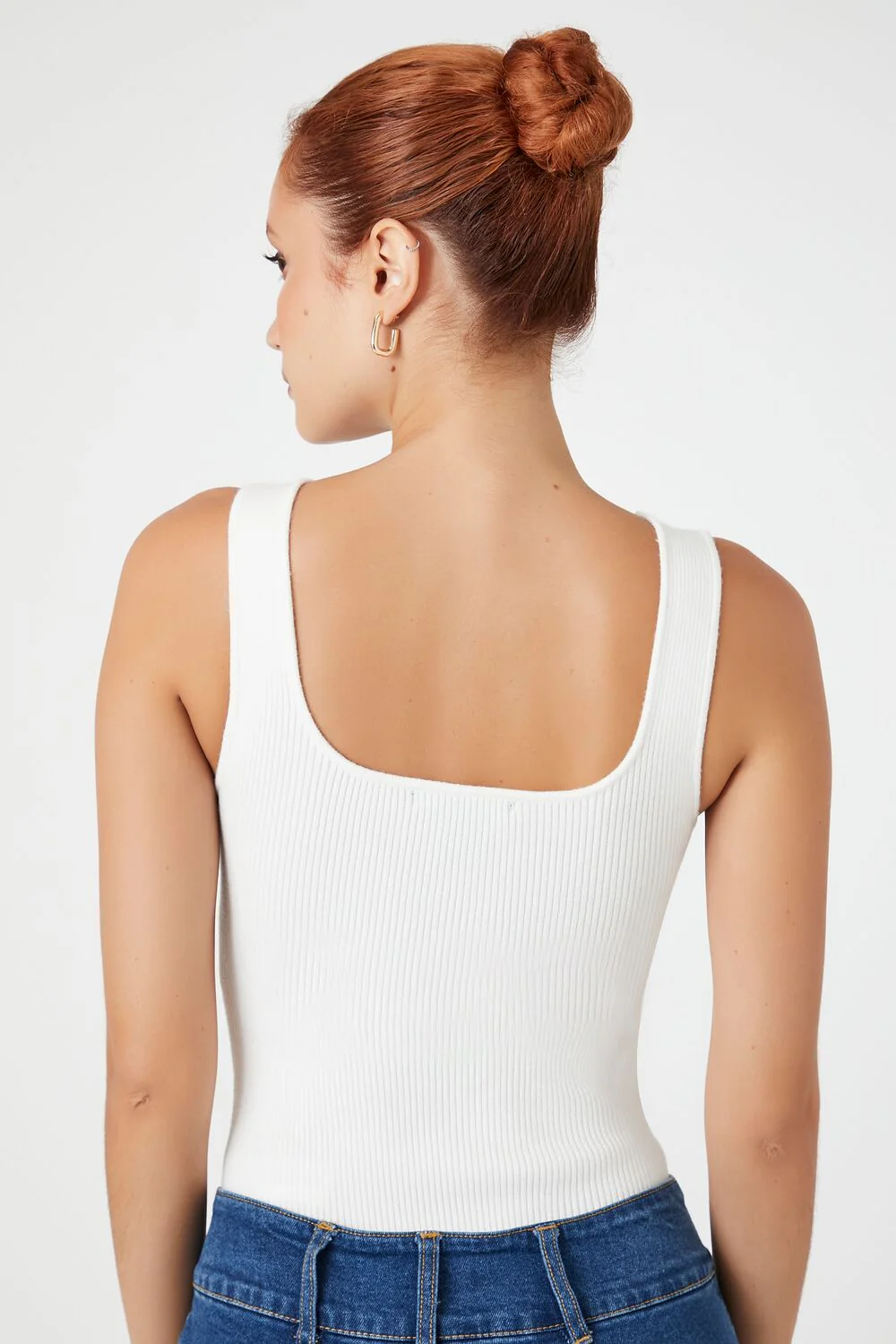Sweater-Knit Tank Bodysuit - Image 3