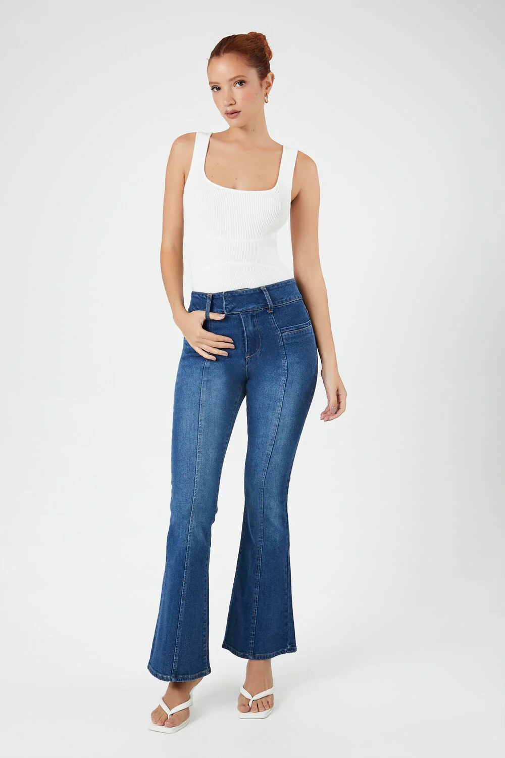 Sweater-Knit Tank Bodysuit - Image 4