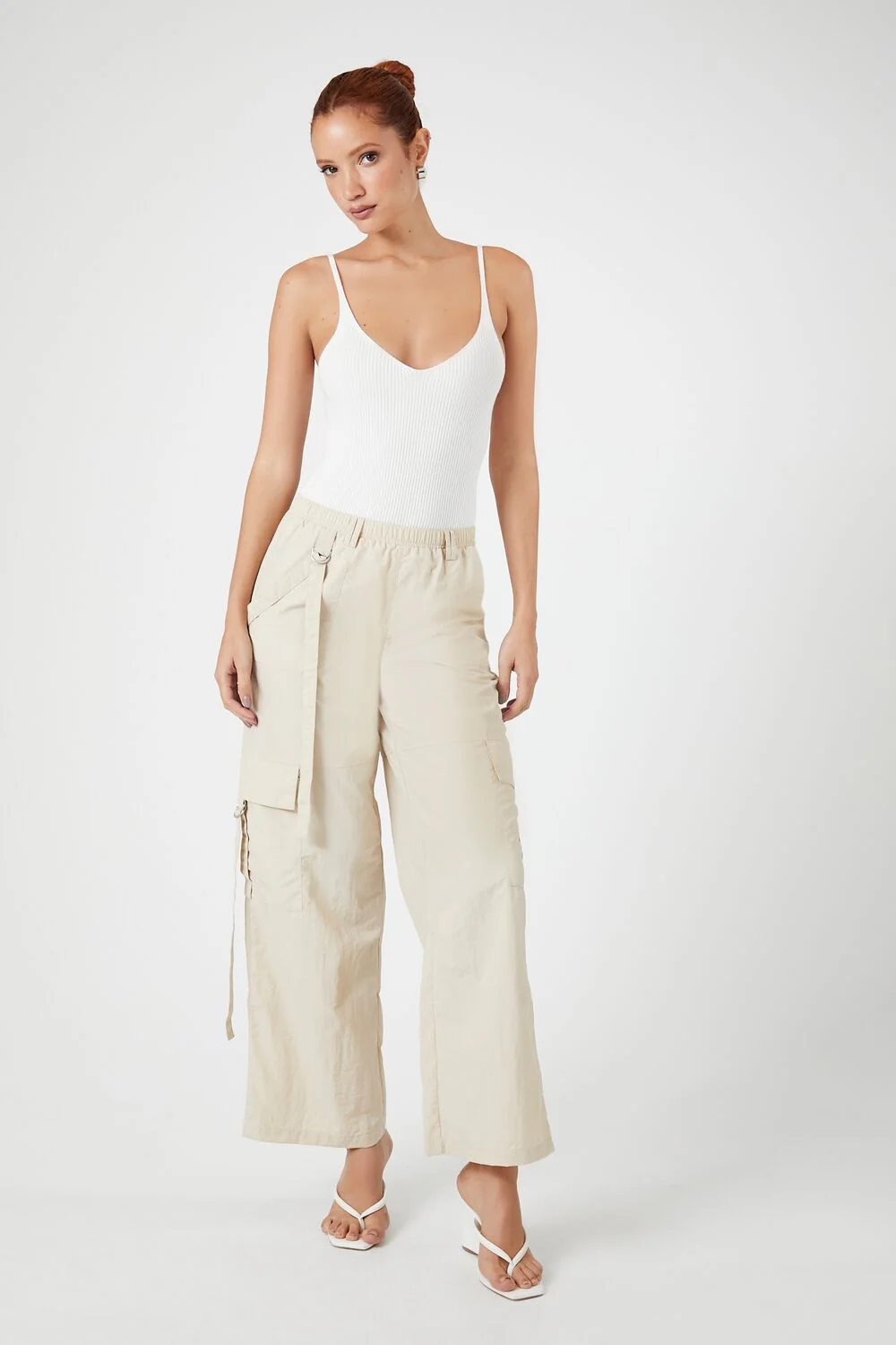Sweater-Knit V-Neck Cami Bodysuit - Image 4