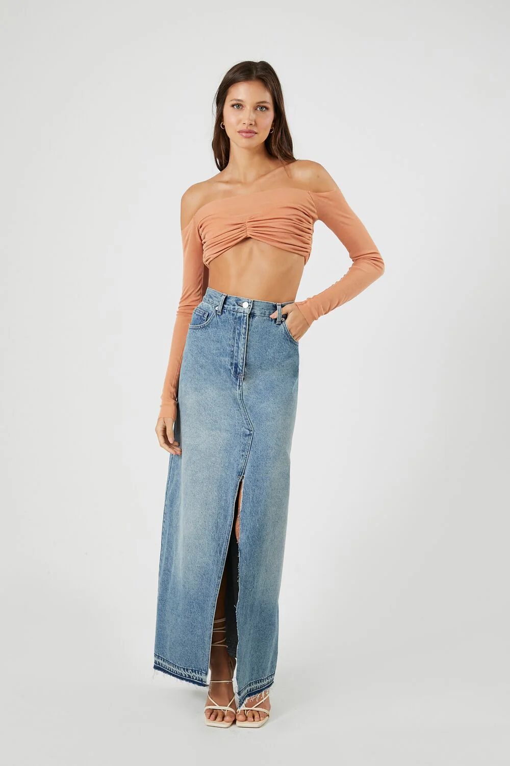 Off-the-Shoulder Crop Top - Image 9