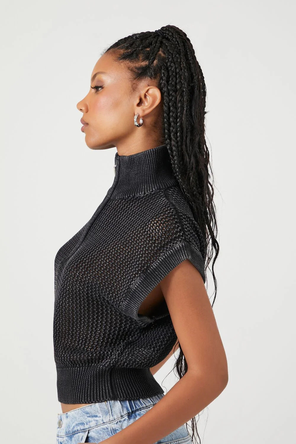 Sweater-Knit Half-Zip Pullover - Image 2