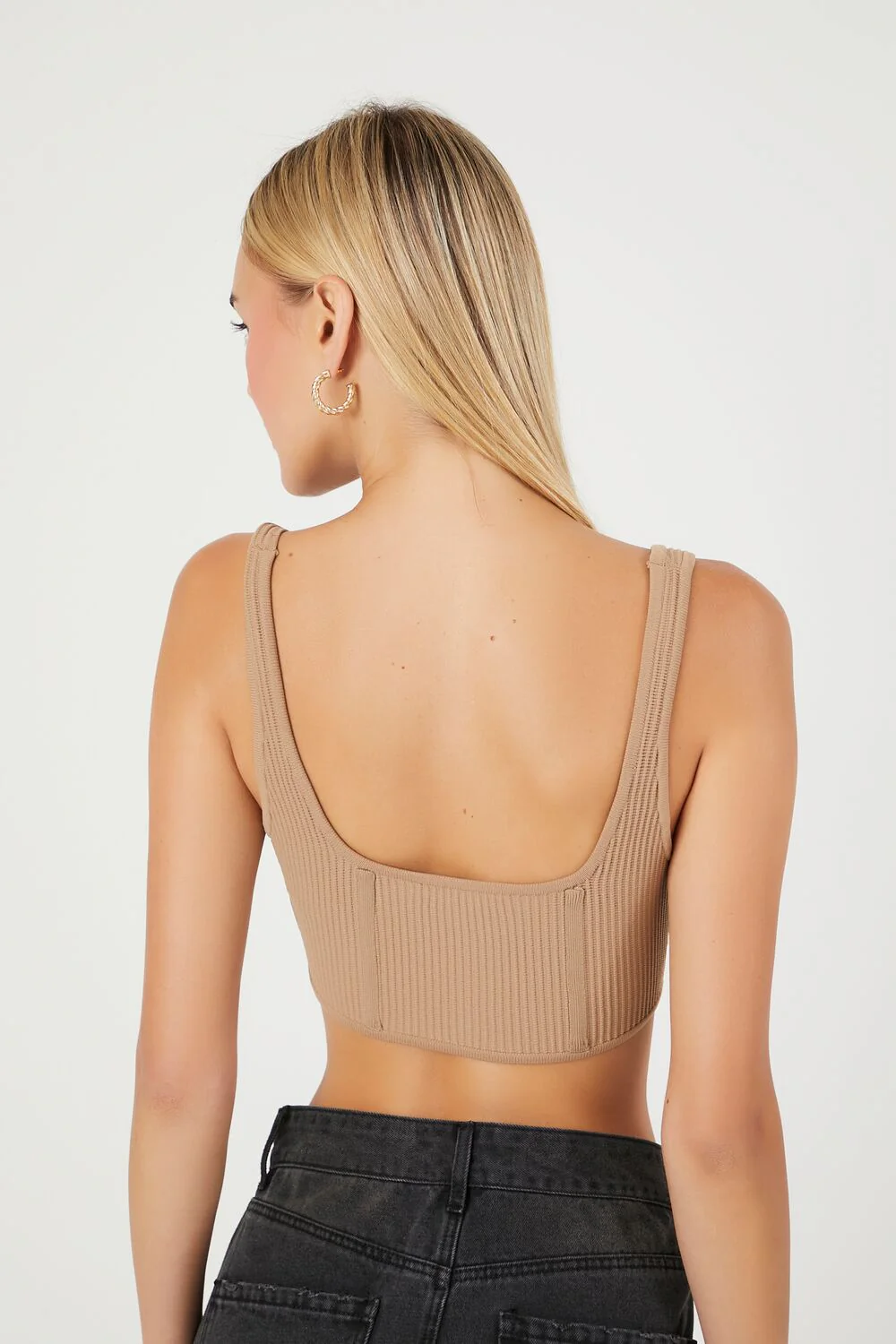 Sweater-Knit Crop Top - Image 8