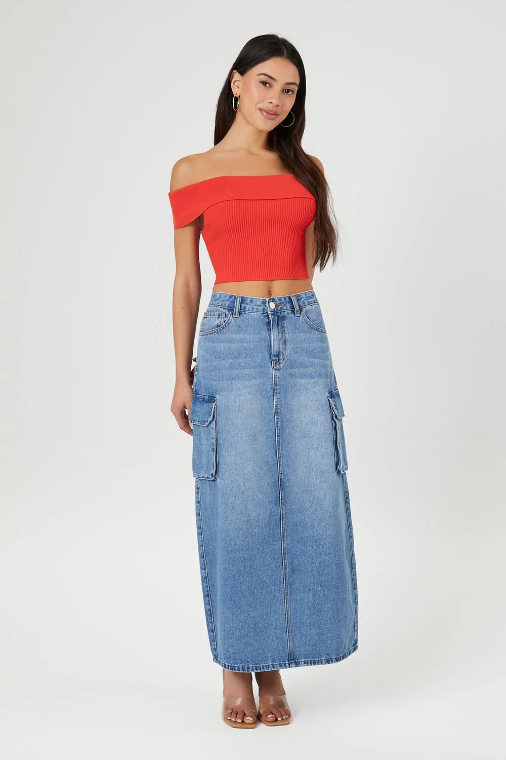 Sweater-Knit Off-the-Shoulder Top - Image 4