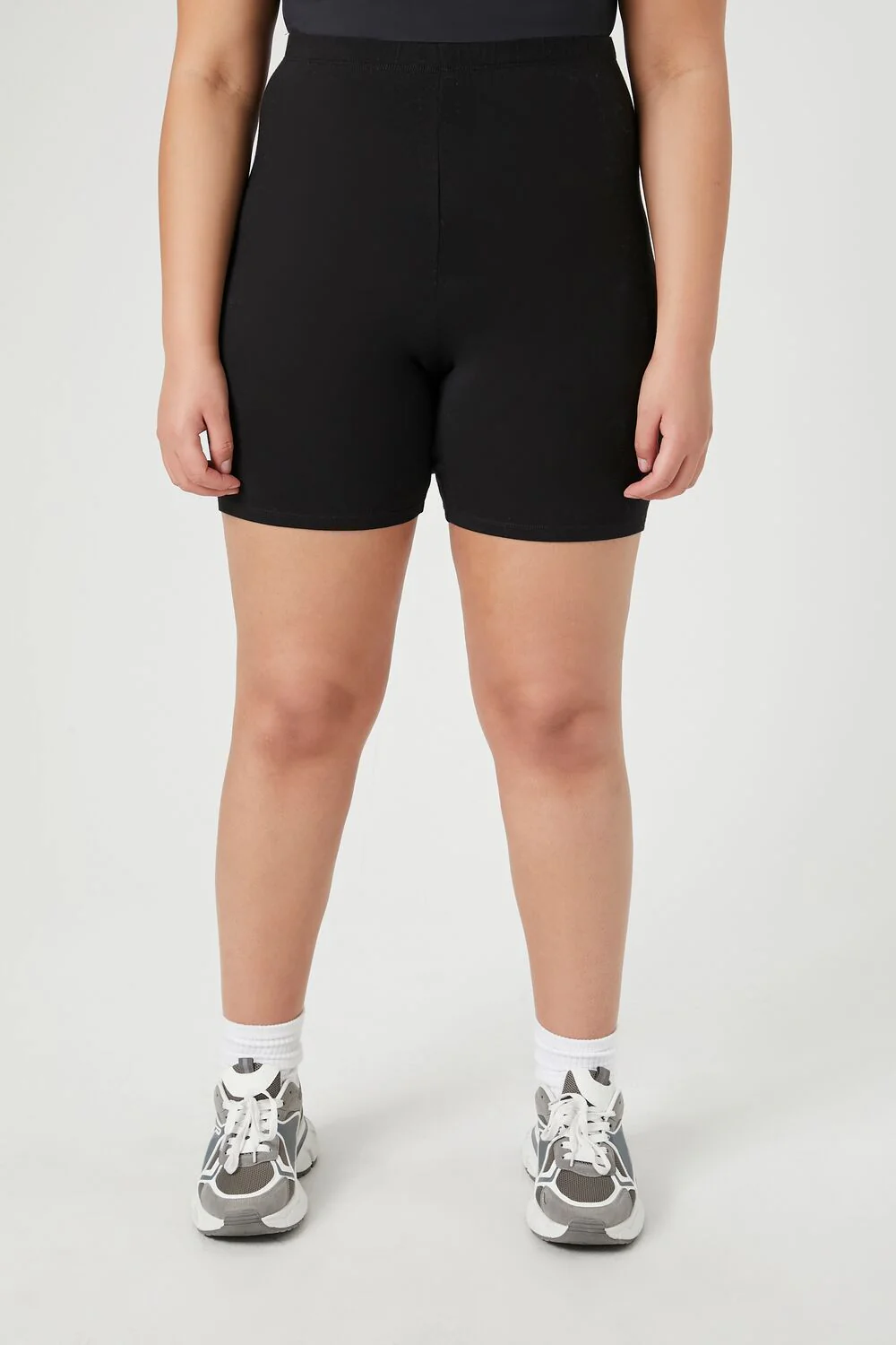 Plus Size Cotton Biker Shorts - Image 3