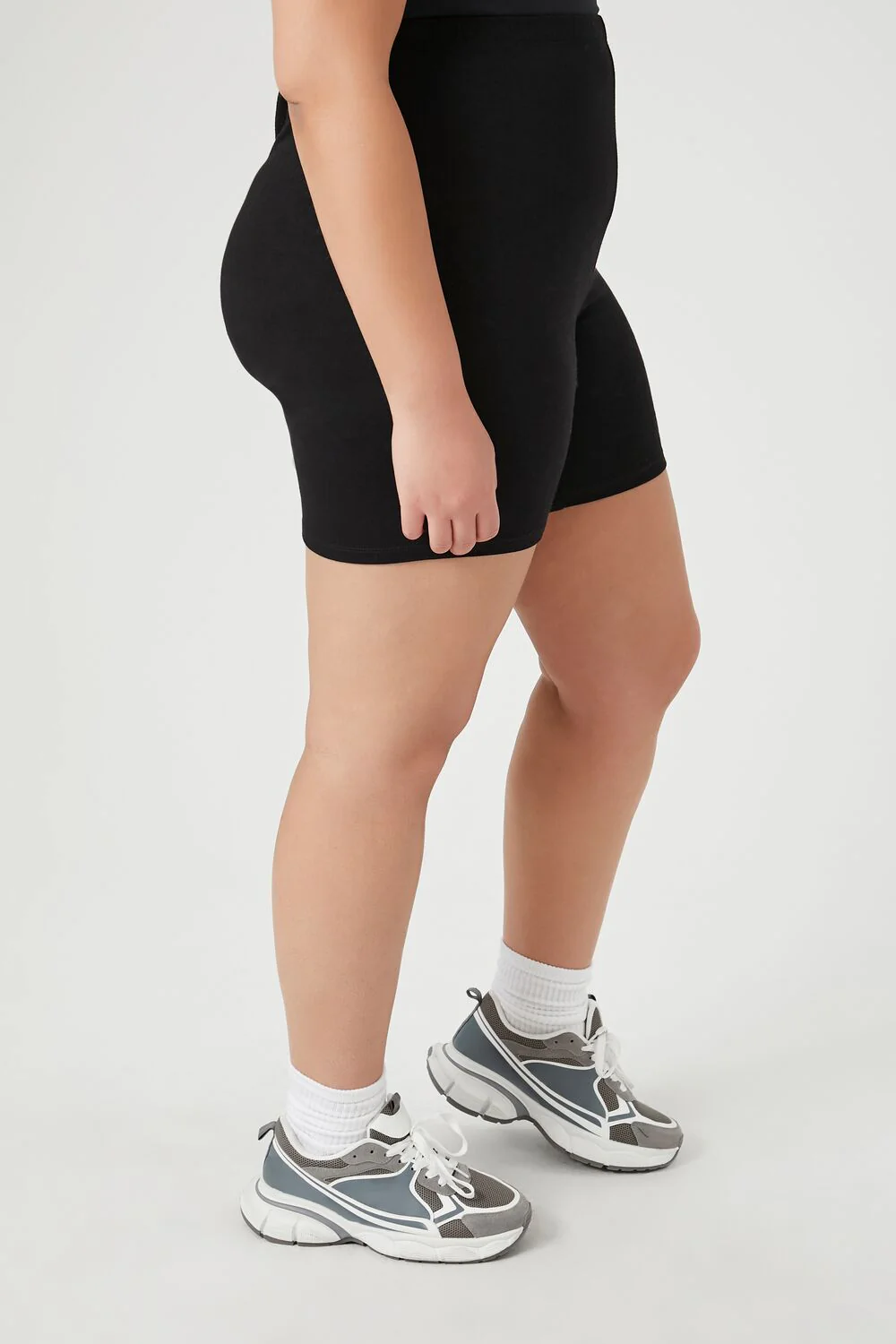 Plus Size Cotton Biker Shorts - Image 4
