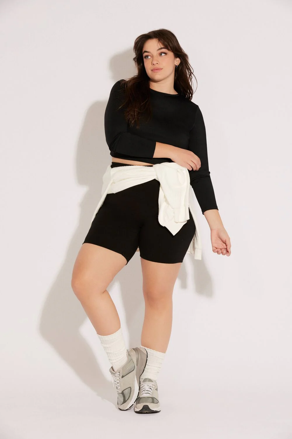 Plus Size Cotton Biker Shorts - Image 6