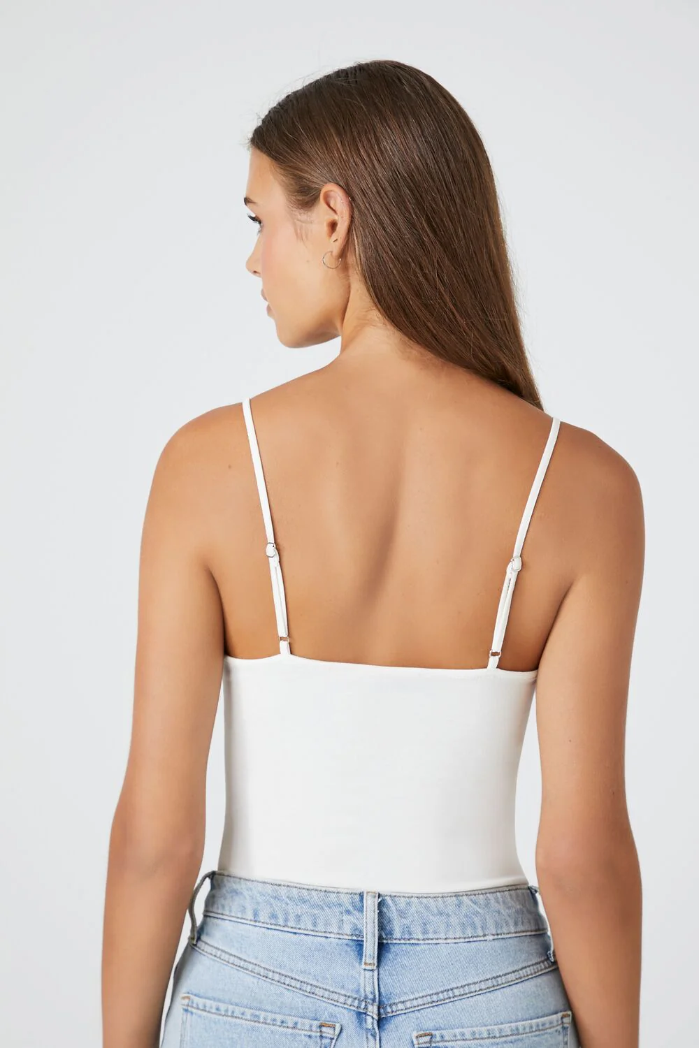 Cotton-Blend Cami Bodysuit - Image 3